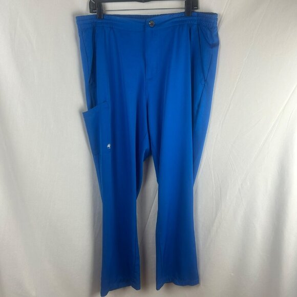 HH Works Healing Hands Scrub Pants Men XL Galaxy Blue Style 9590 Ryan Straight - Picture 2 of 10